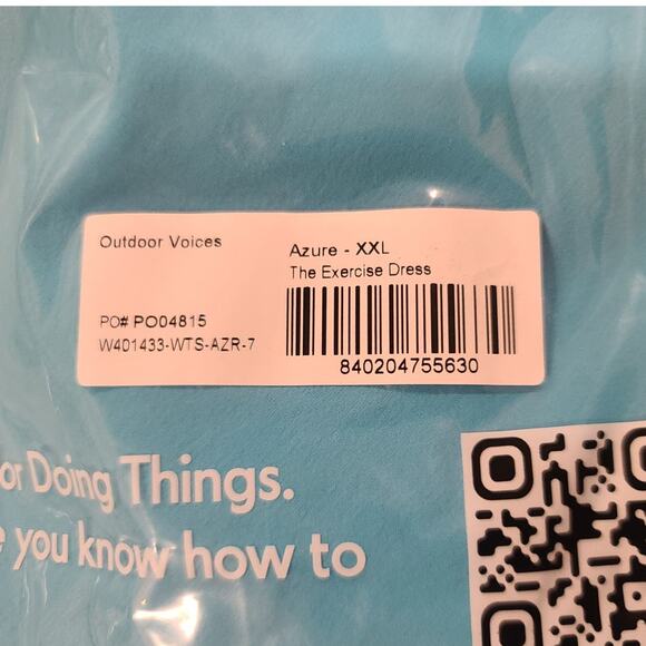 NWT OV Outdoor Voices Exercise Dress - XXL / 2XL - azure blue - XXL / 2XL - Picture 7 of 7